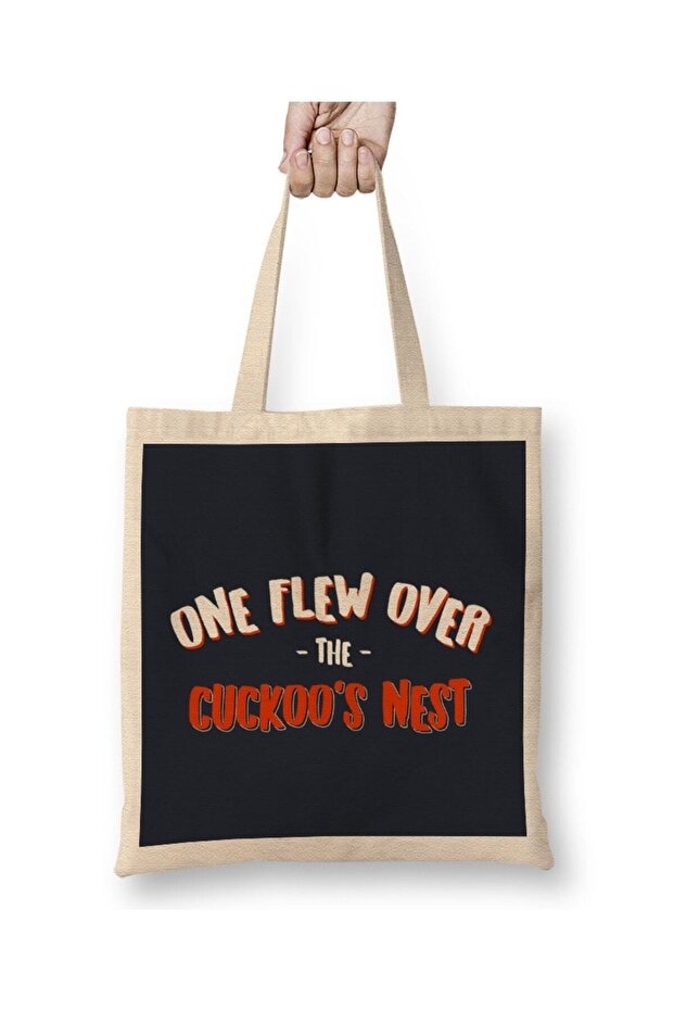 يجب قراءة أغلفة الكتب: One Flow Over The Cuckoos Nest حقيبة قماش ذات مقبض طويل