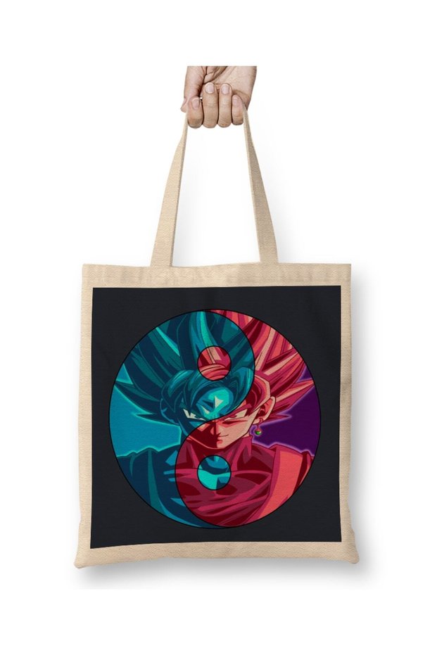 Dragon Ball Blue Rose Cloth Bag Long Handle