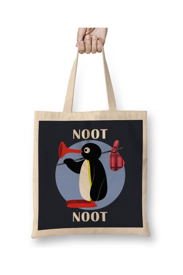 Pingu Noot Noot حقيبة ملابس بمقبض طويل