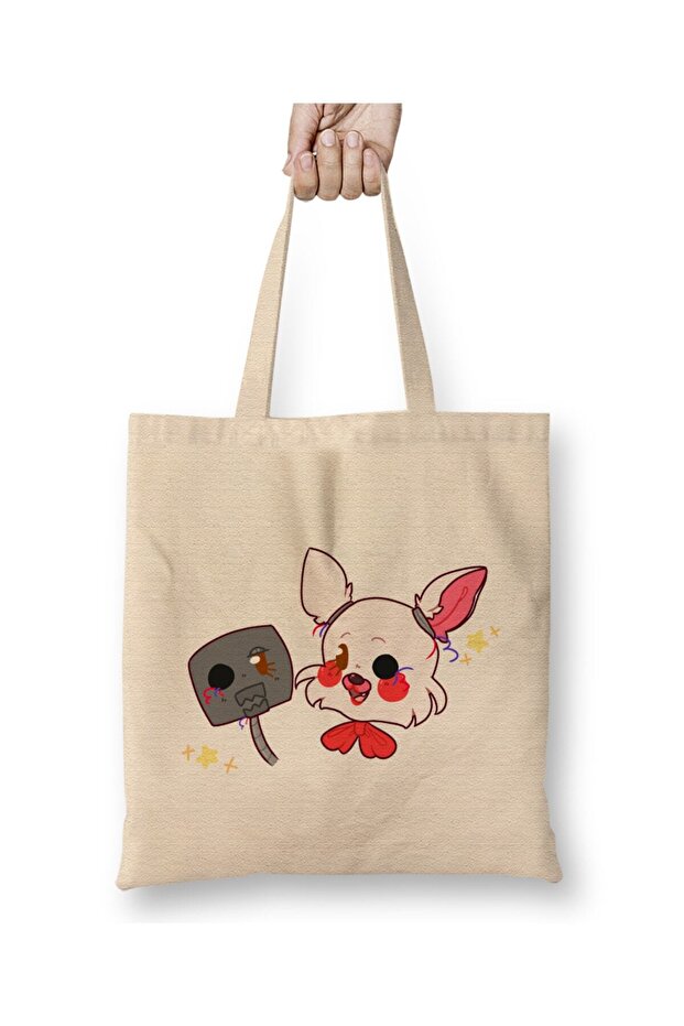 حقيبة قماش Fnaf Sunnydrop بمقبض طويل