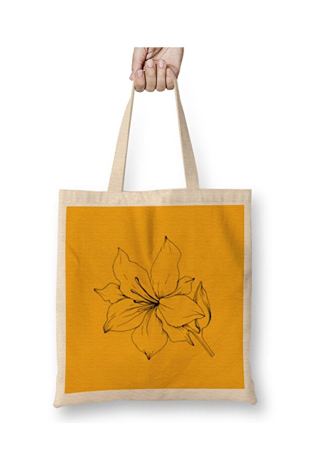 Cute Flowers And Nature Cloth Bag Long Handle
