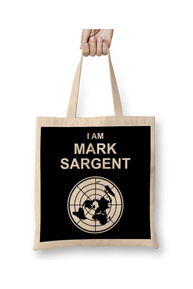 I Am Mark Sargent Flat Earther Tote Bag Long Handle