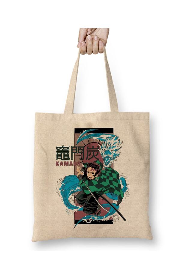 Anime Kitmesu No Yaiba Manga Kamado Tote Bag Long Handle