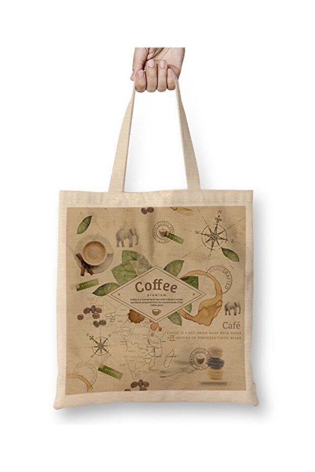 Coffe Premium Cloth Bag Long Handle