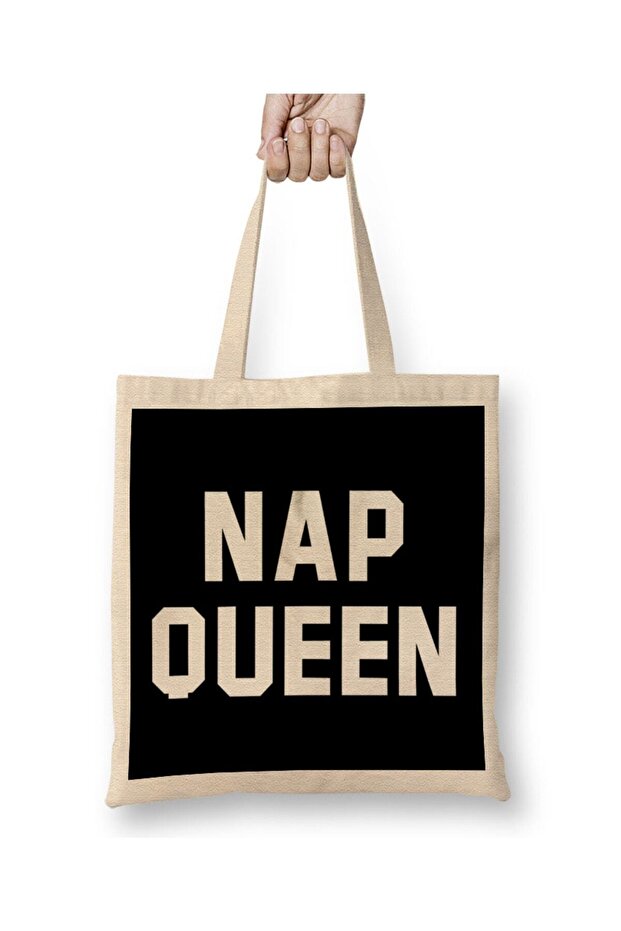 حقيبة حمل ذات مقبض طويل باللون الأبيض من Nap Queen