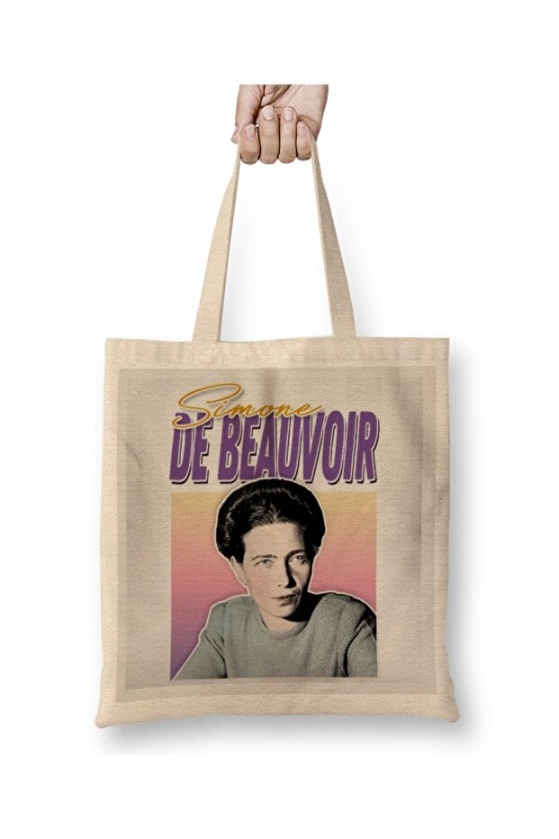 Sign With Me White letters Freddy Cloth Bag Long Handle