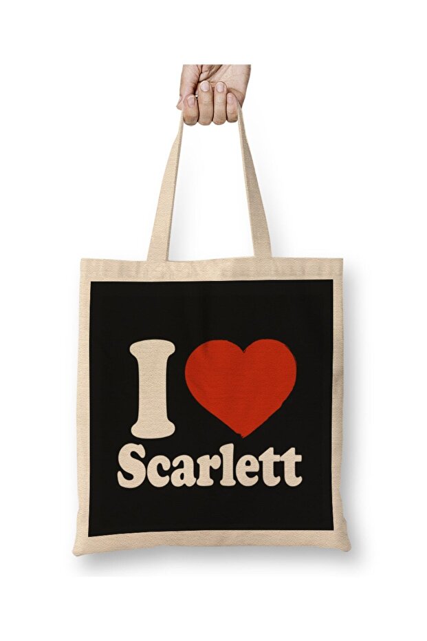 حقيبة قماش I Love Scarlett ذات مقبض طويل