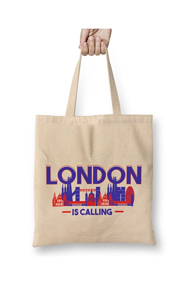حقيبة قماش لقضاء العطلات بمقبض طويل من London Is Calling Skyline UK