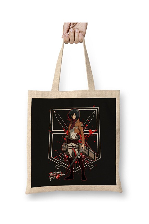 حقيبة يد Shingeki No Kyojin Mikasa Ackerman ذات مقبض طويل