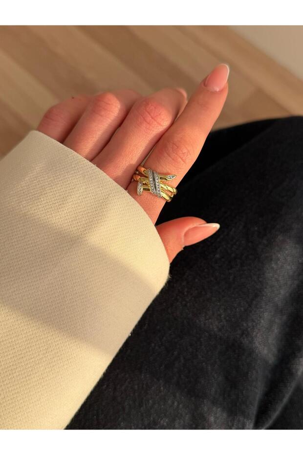 Xuping Vip Series Zircon Stone Nail Design Ring - Non-Tarnishing, Anti-Allergic