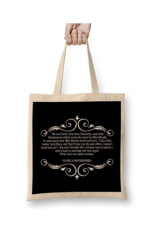 حقيبة حمل بمقبض طويل من Christmas To Kill A Mockingbird Quote