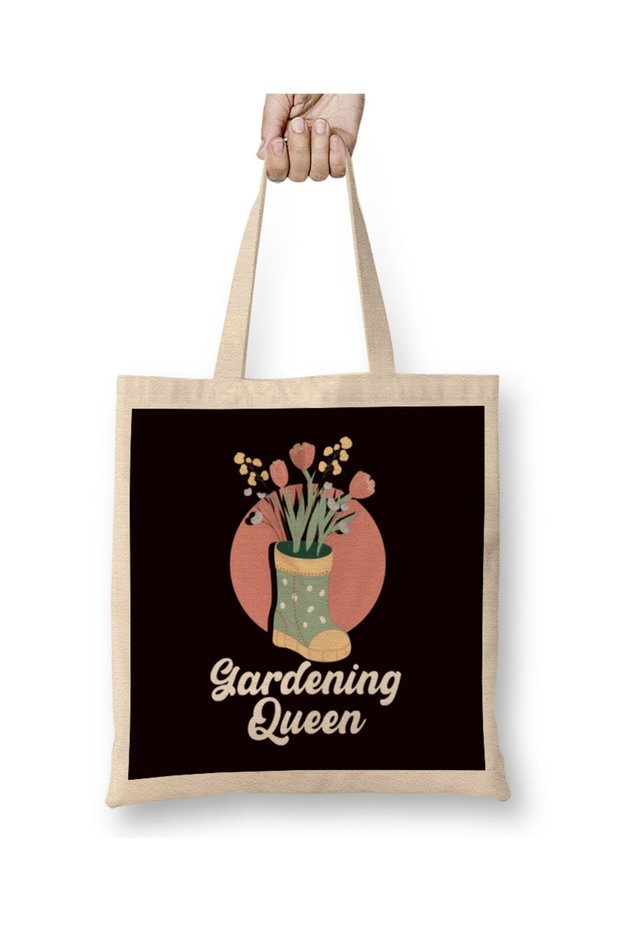 Gardening Queen Garden Lady Gardener Landscaper Flowers Lawn Cloth Bag Long Handle