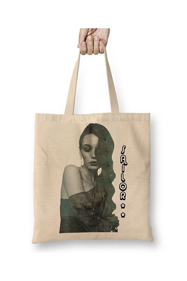 Sailor Meow Cloth Bag Long Handle