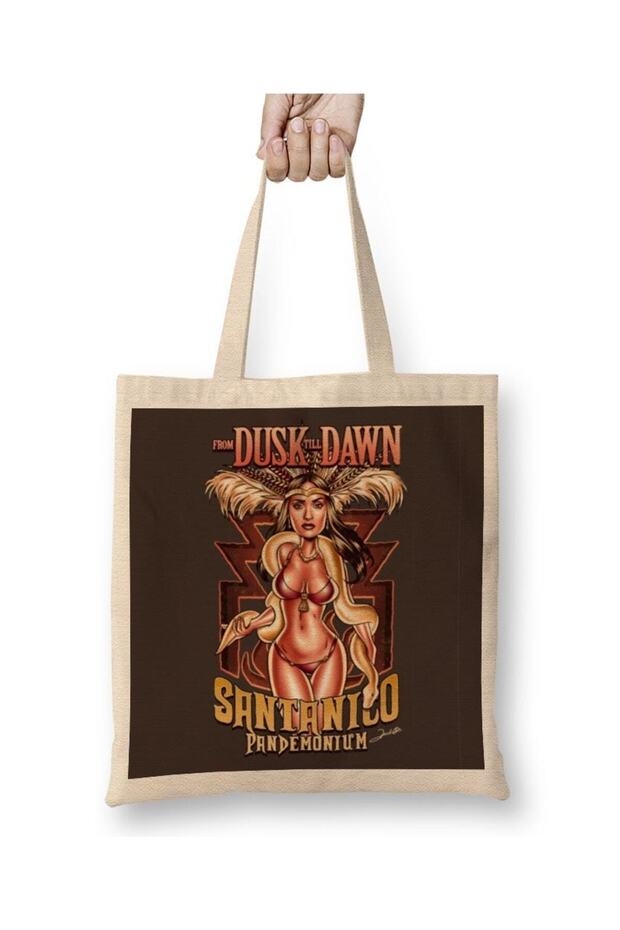 Movie From Dusk Till Dawn Santanico Pandemonium Tote Bag Long Handle