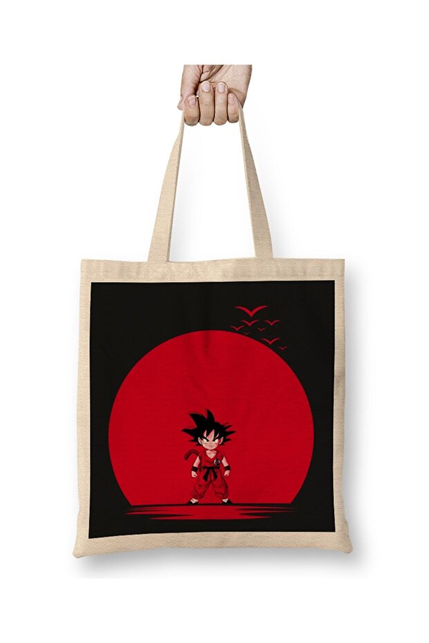 حقيبة قماش سوبر سايان Dbz ريد مون بمقبض طويل