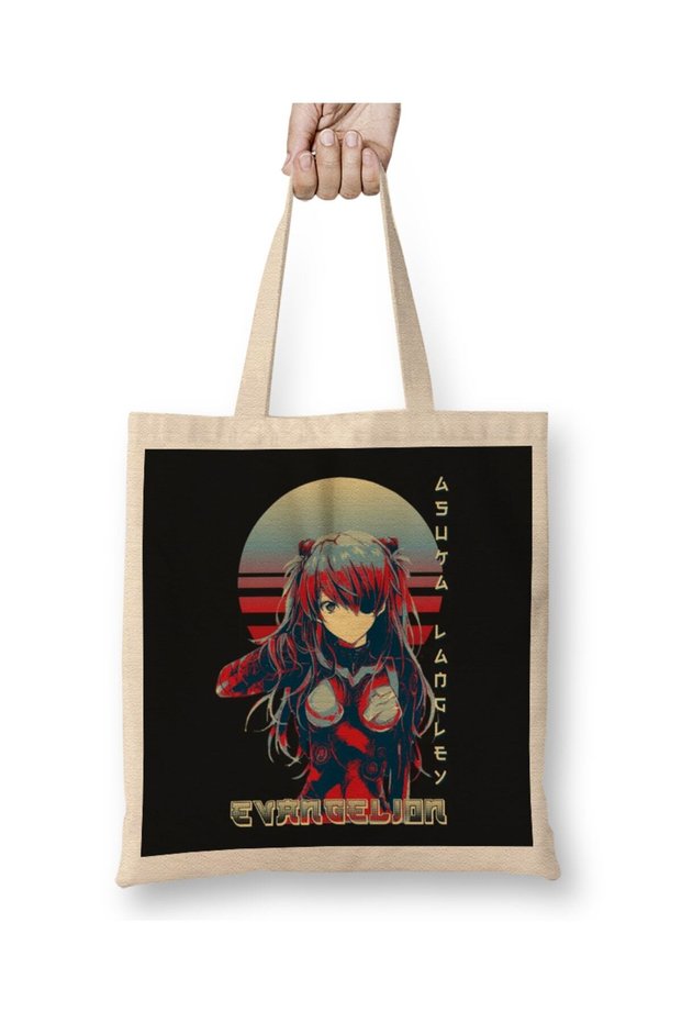 Asuka Langley Sohryu Evangelion 02 Tote Bag Long Handle