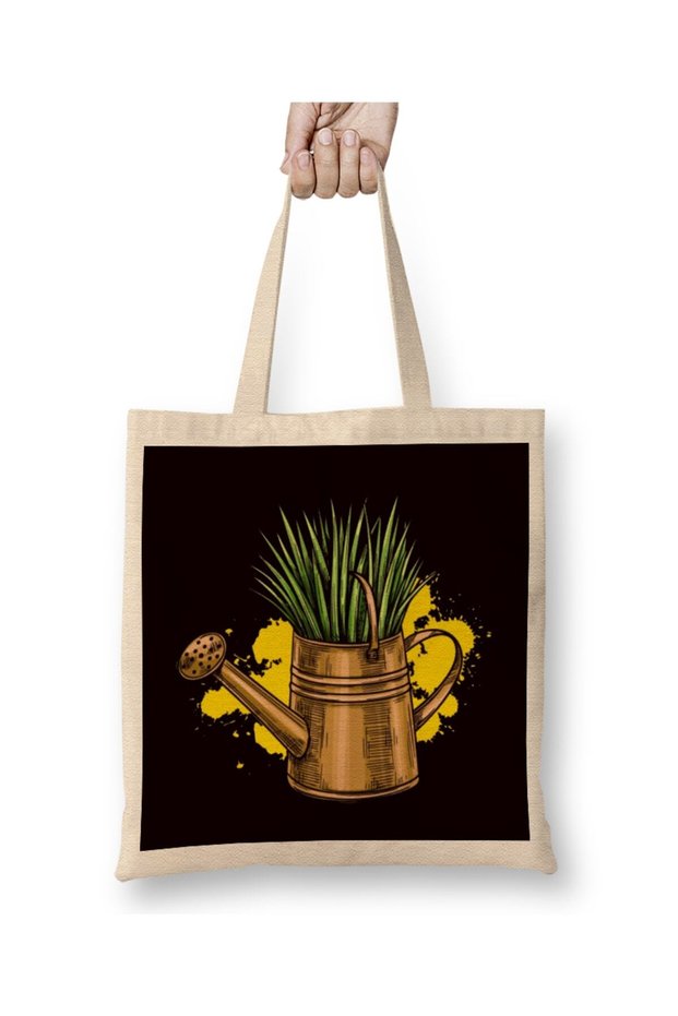 Gardener Gardening Garden Plants Watering Can Flowers Nature Cloth Bag Long Handle