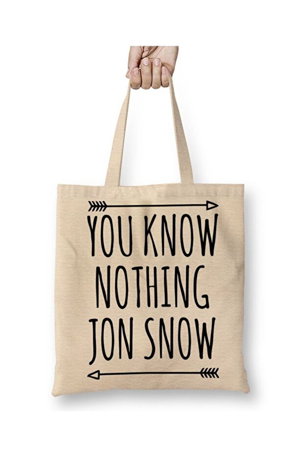 حقيبة قماش بمقبض طويل من You Know Nothing