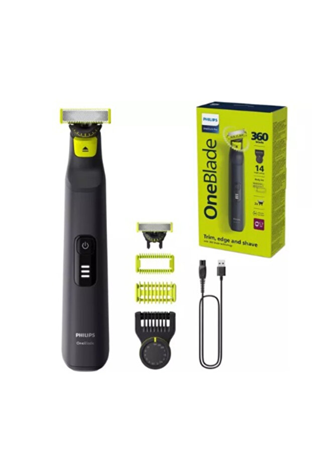 PHILIPS OneBlade Pro 360 QP6542/15 Wet & Dry Foil Shaver - Black