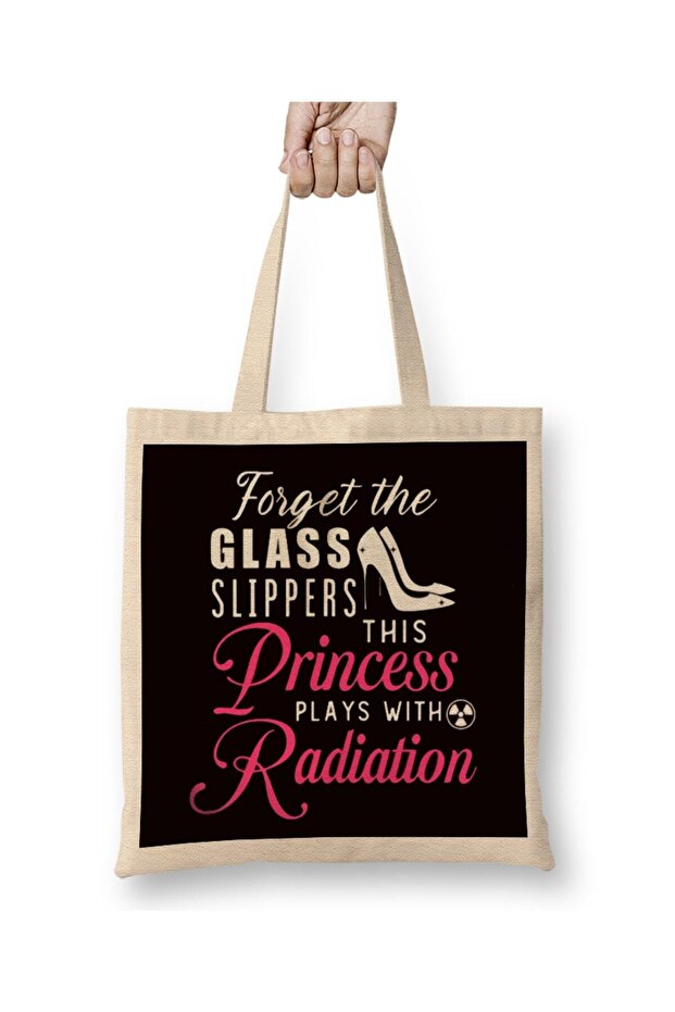 Princess Plays With Radiation Rad Tech Radiography Radiology Cloth Bag Long Handle