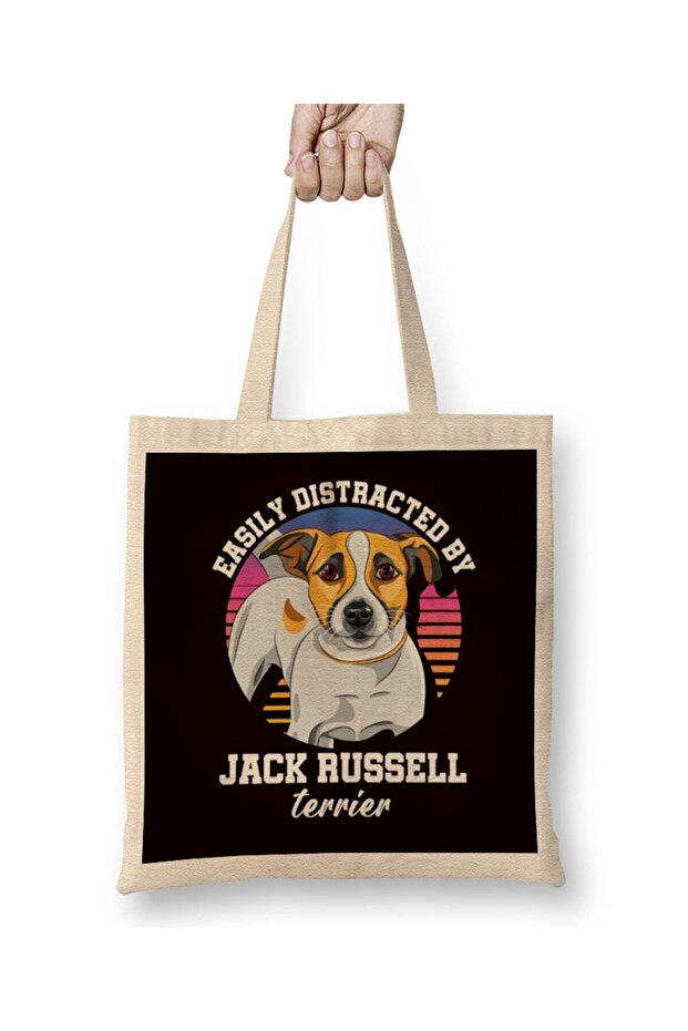 حقيبة حمل سهلة الاستخدام من جاك راسل تيرير دوجز بمقبض طويل