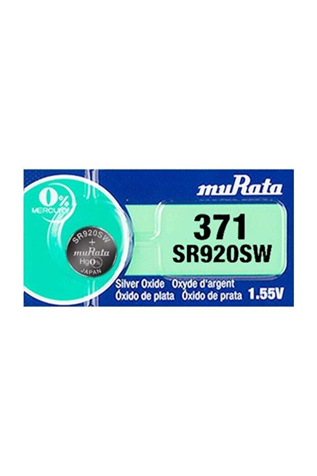 1 قطعة بطارية 371 SR920SW 1.55 فولت أكسيد الفضة