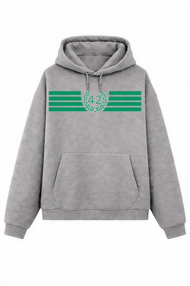Konya 42 Legacy – Ribbon Printed Sweatshirt/Hoodie with Wreath Detail (Optional)