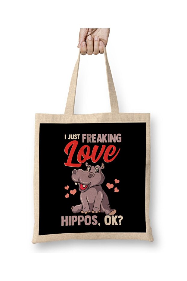 Cute I Just Freaking Love Hippos, Okay Baby Hippo Diaper Bag Long Handle