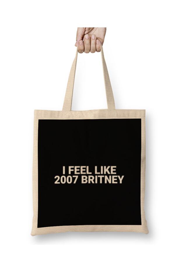 I Feel Like 2007 Britney 04 Tote Bag Long Handle