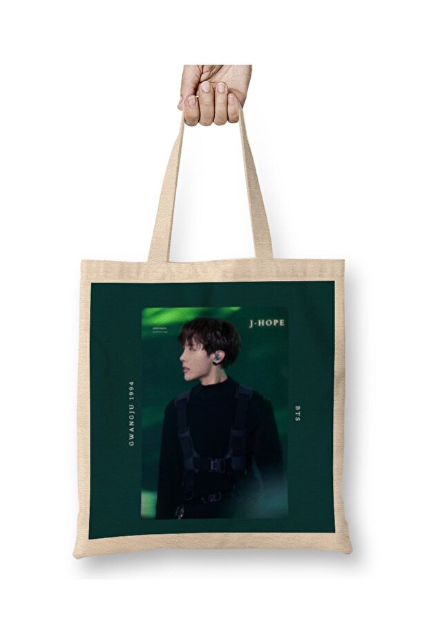 حقيبة قماش BTS Jhope Dark Theme بمقبض طويل