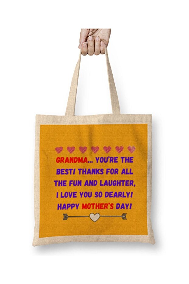 Mother's Day Sayings & Quotes For Mom 2021 Cloth Bag Long Handle