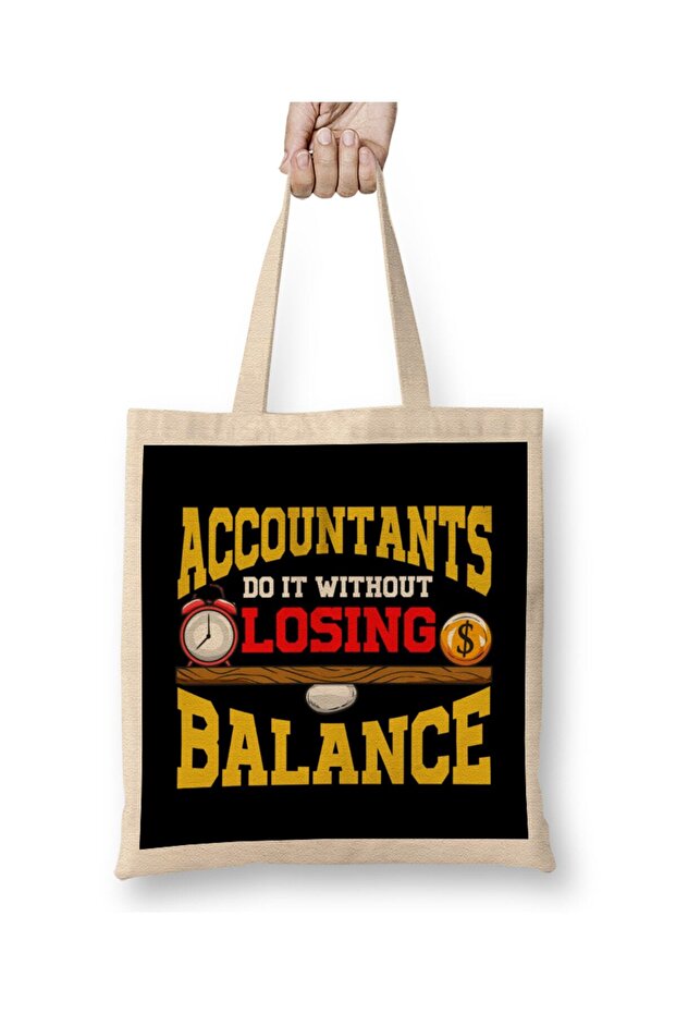 حقيبة قماش لطيفة للمحافظين بدون فقدان التوازن، مقبض طويل