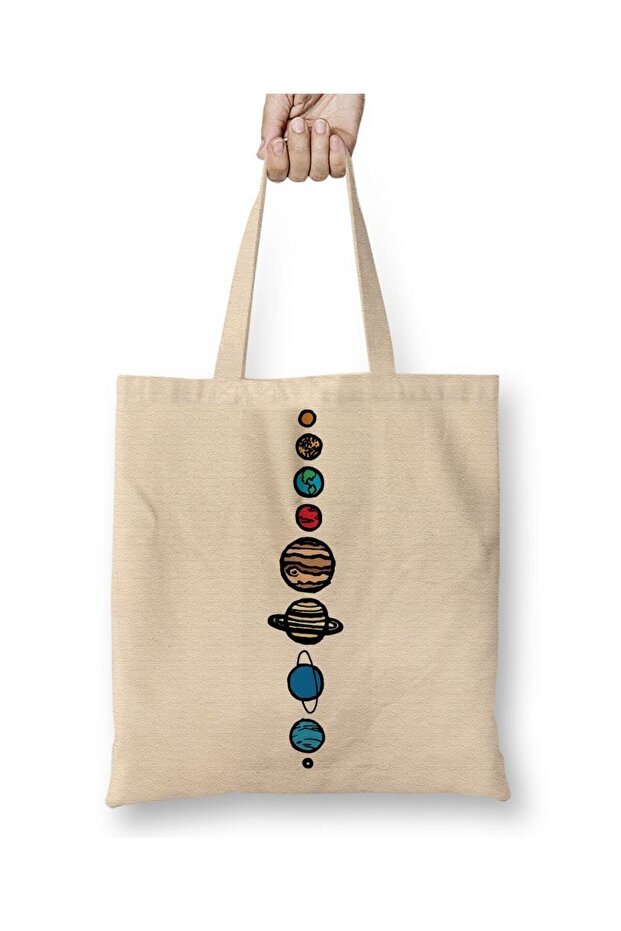 Planets Tote Bag Long Handle