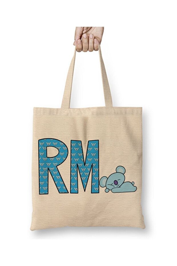 Bts Meets Bt21 Rm Cloth Bag Long Handle