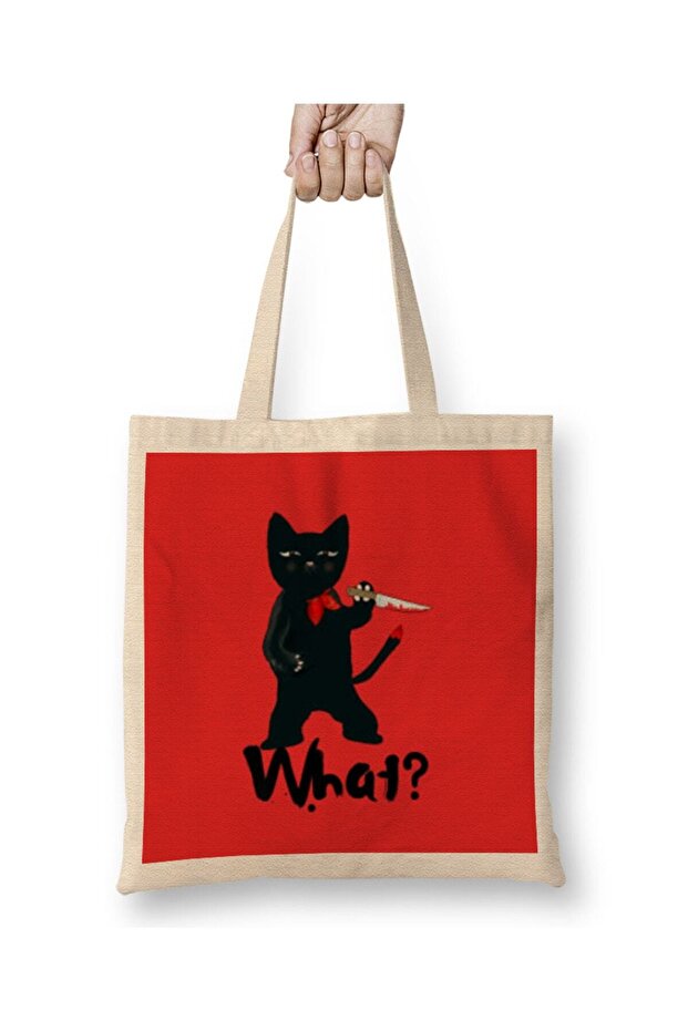 FUNNY CRIMINAL Honor CAT Memes What LOVE Tote Bag Long Handle