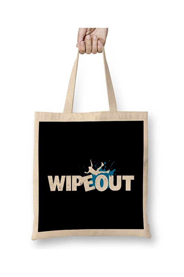حقيبة قماش بشعار Wipeout Splash بمقبض طويل