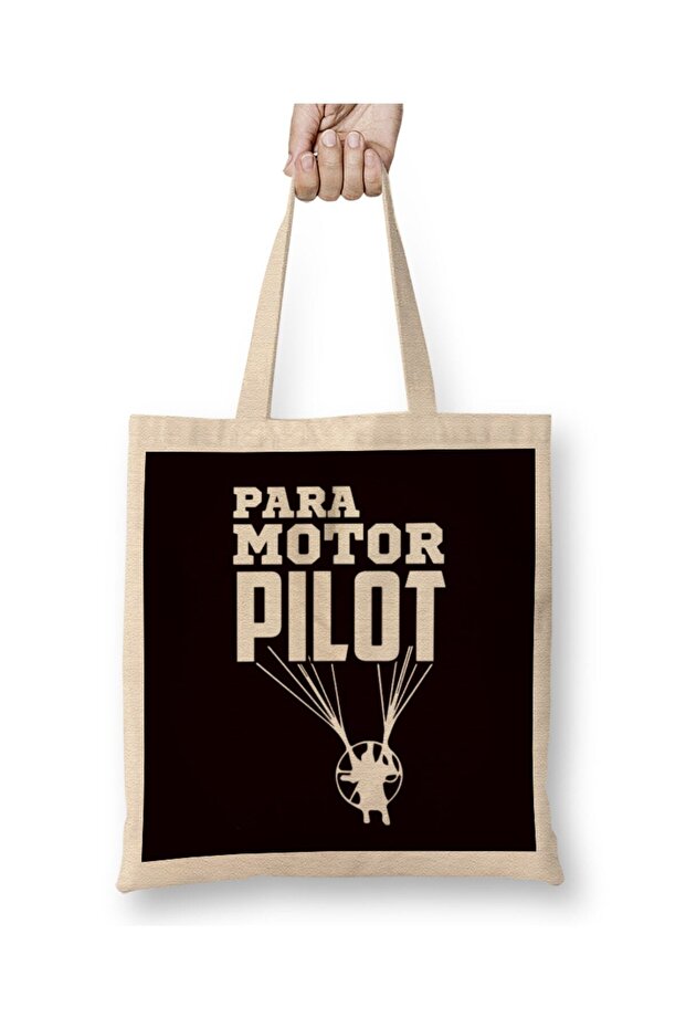Paramotor Pilot Paramotoring Extreme Sports Paragliding PPG Tote Bag Long Handle