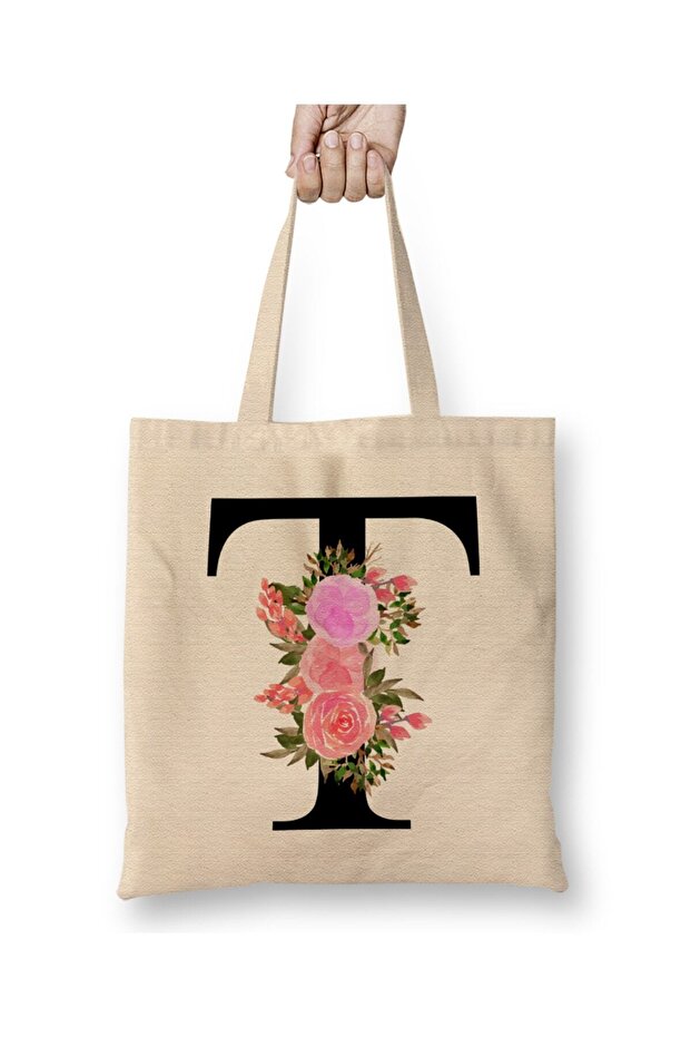 Letter T Cloth Bag with Long Handle