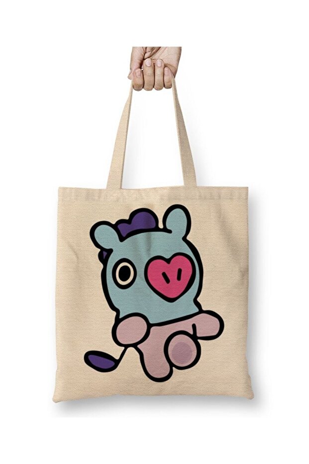 Bts Bt21 Mang Cloth Bag Long Handle
