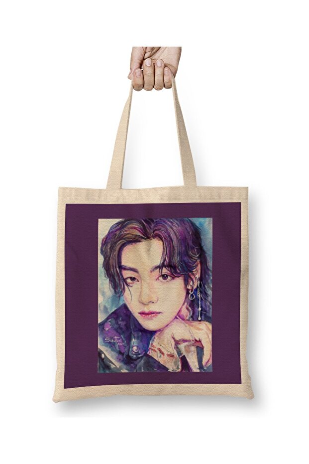 Bts Taehyung Bts Butter 03 Cloth Bag Long Handle
