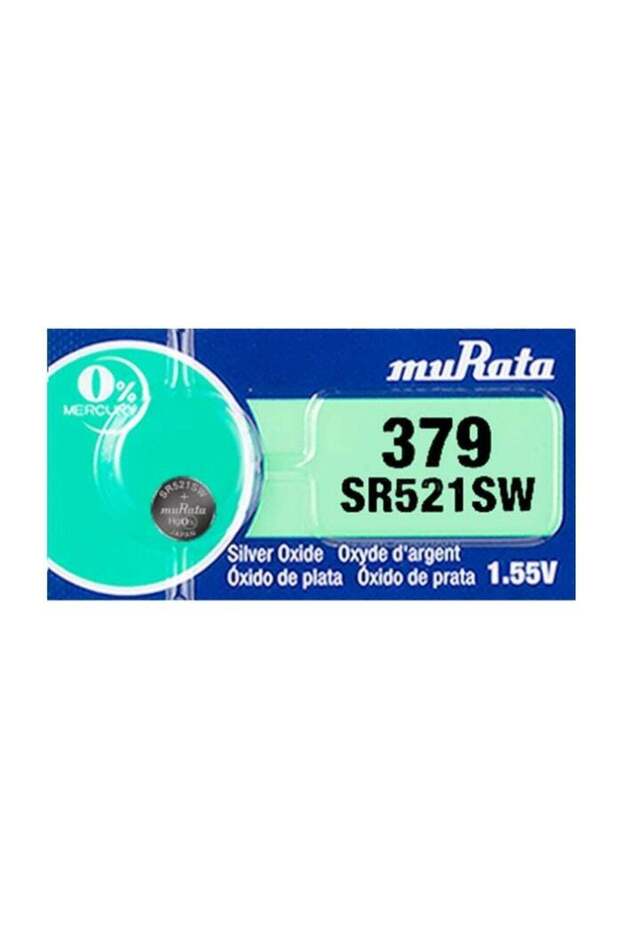 1 قطعة بطارية 379 SR521SW 1.55 فولت أكسيد الفضة