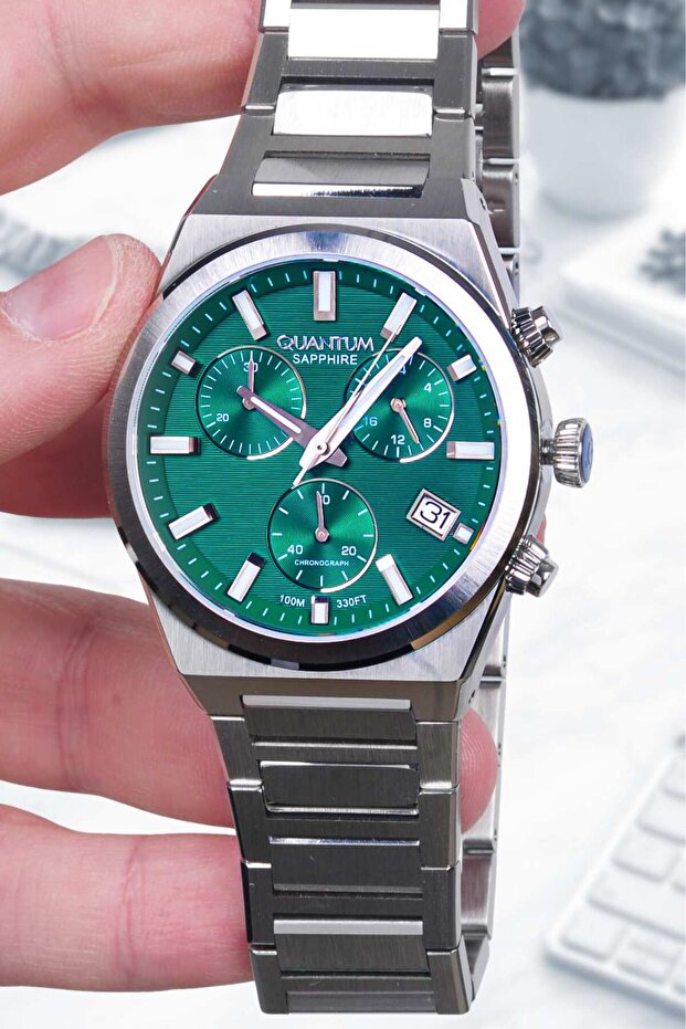 Original Steel Case Sapphire Glass Men's Wristwatch 10 Atm Water Resistant