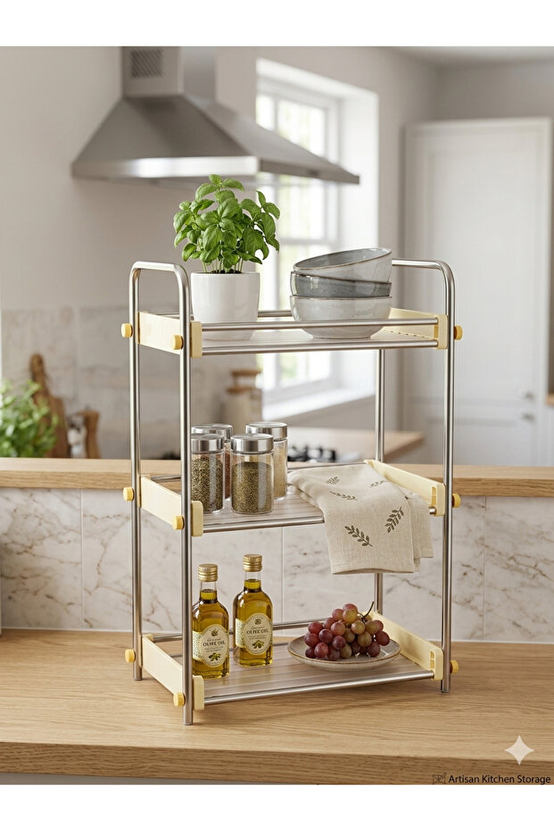 رف تنظيم المطبخ من ProKitchen – حل تخزين متين وعصري - 1