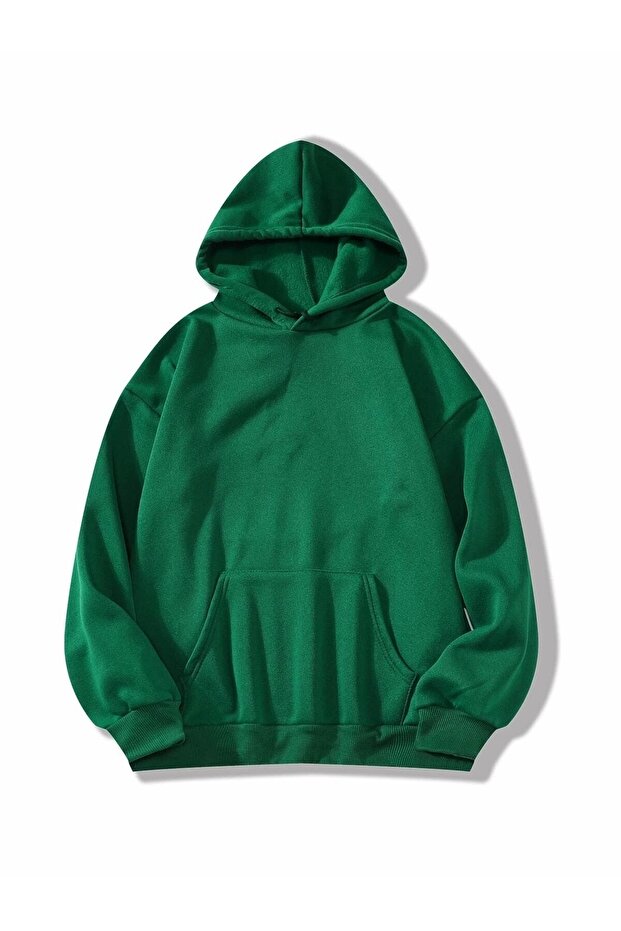 Green Unisex Hooded Oversize Sweatshirt