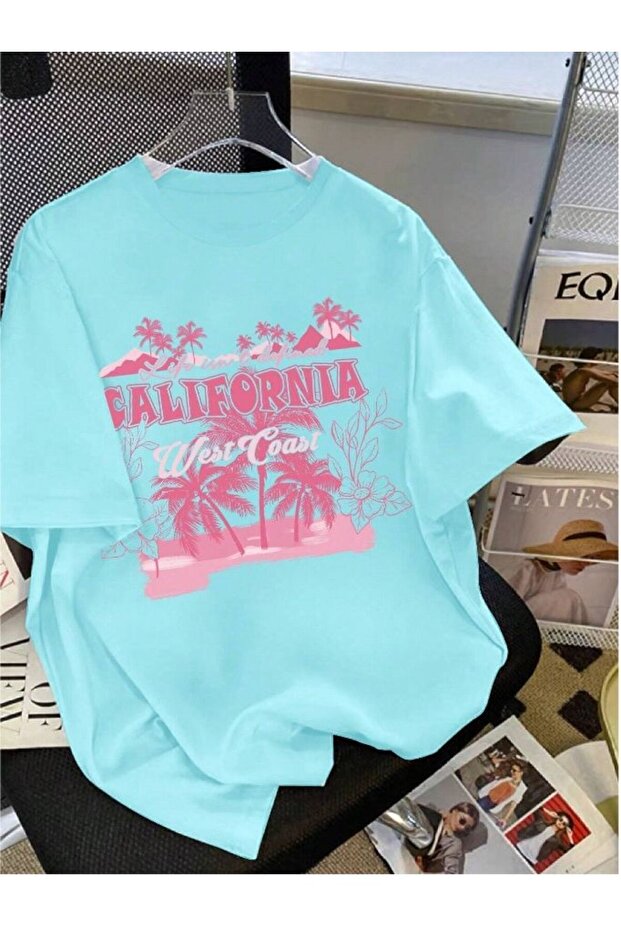 Calefornya Printed Oversize Unisex Tshirt for Women/Men