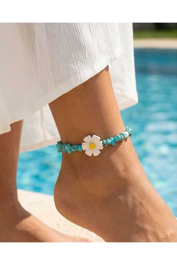 Polimerkil Daisy Stone Foot Jewelry & Anklet