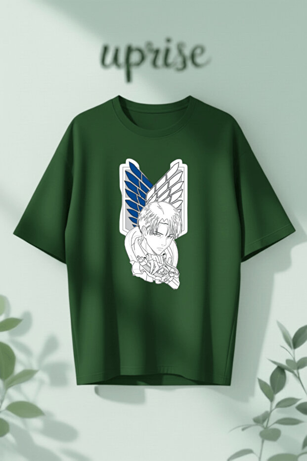 Levi Ackerman Attack on Titan Printed Cotton Oversize T-Shirt