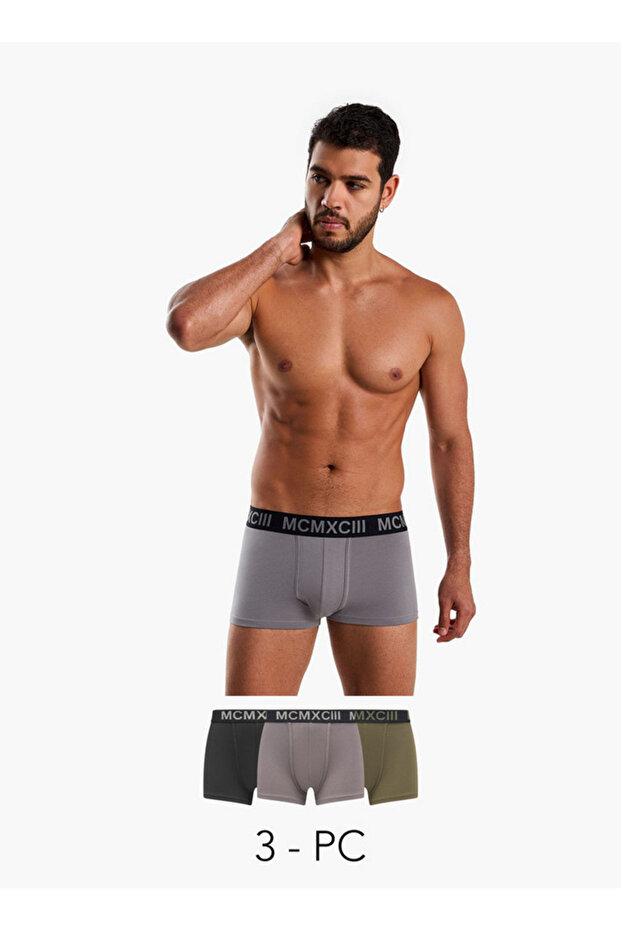 Men Printed Waistband Hipster Trunks - Pack of 3