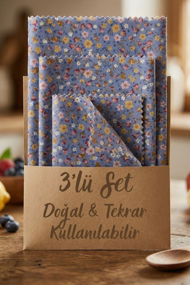 Natural Beeswax Storage Cloth Set of 3