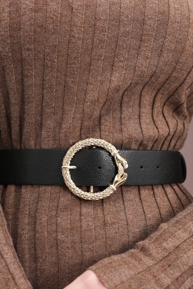 Imported Design Buckle Women's Pants Belt, Dress Belt, Coat Belt